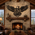 250 Years Eagle American Flag | Patriotic Metal Wall Art | Laser‑Cut Metal | Rustic Steel Decor | Handmade Metal Art