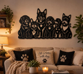 Dog Breed Lineup Metal Wall Art | Laser-Cut Steel | Pet Lover Home Décor | Handmade Metal Sign