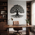 Tree of Life Metal Wall Art | Laser-Cut Steel | Modern Nature Home Decor | Handmade Metal Sign